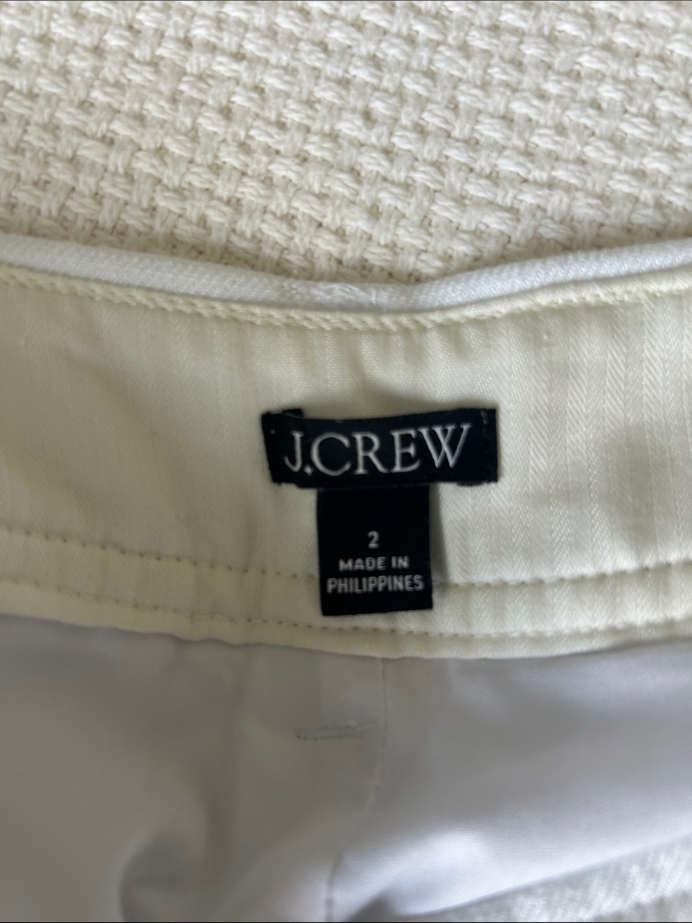 J. Crew Remi Tailored Short in Stretch Linen Blend. White. Women’s size 2 - Picture 8 of 13